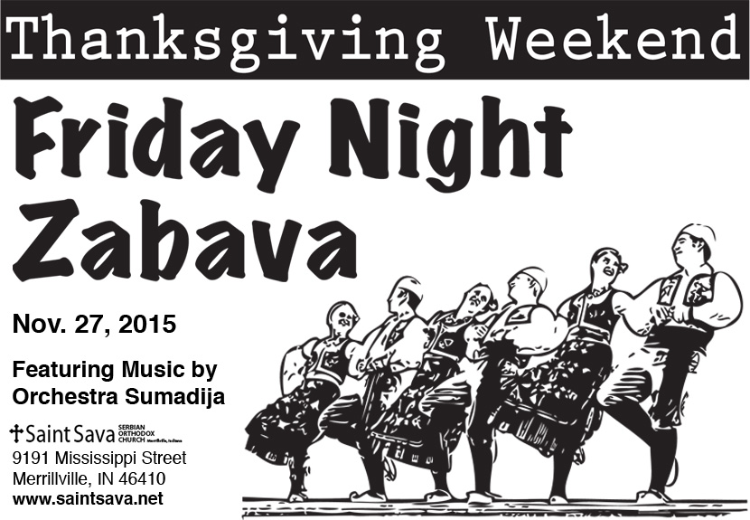 Friday Night Zabava – Thanksgiving Weekend – Save-the-Date – Nov. 27