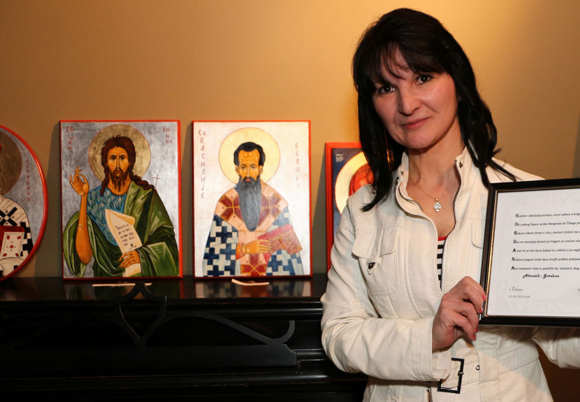 Byzantine style icon exhibition by Chicago area artist Gordana  Nenadovic – Sunday, Jan. 29